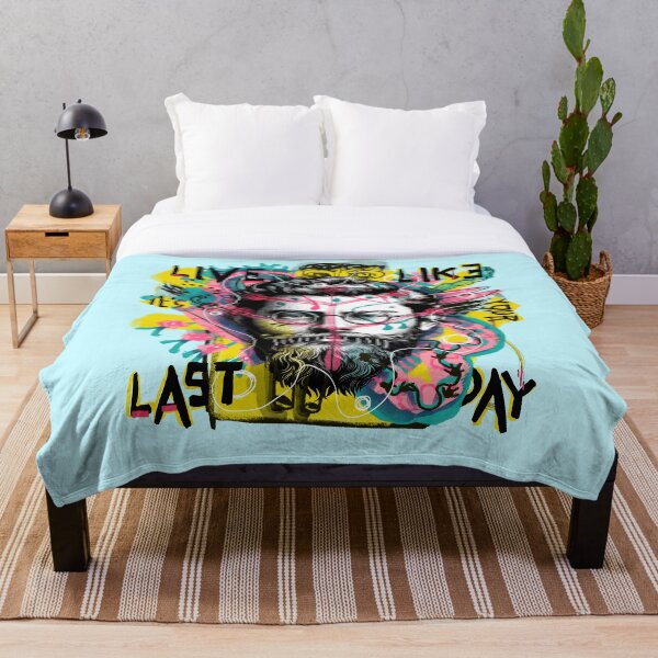 Artikelvorschau, Lebe, als wäre es dein letzter Tag – Hipster-Typ-Illustration entworfen und verkauft von GreissDesign.