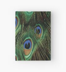 PEACOCK FEATHERS Pop Art Hardcover Journal