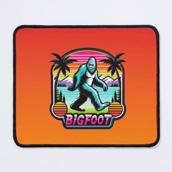 Aperçu de l'œuvre Patch rétro néon Sasquatch Swag créée et vendue par LordKingCipher.