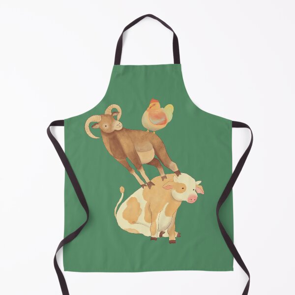 Aperçu de l'œuvre Vache Mouton Poulet Drôle Barnyard Fun Farm Ranch créée et vendue par IntoClearWater.