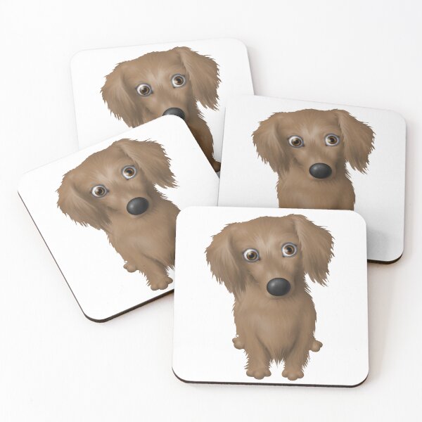 Item preview, Dachshund – Long Haired Cartoon Dog designed and sold by mistersmileyfac.