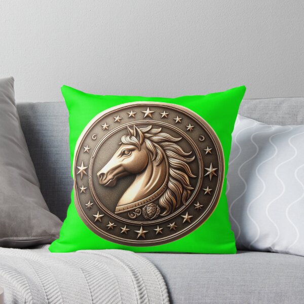 Item preview, HORSE SHIELD - #00FF00 designed and sold by Marlon Oseguera.