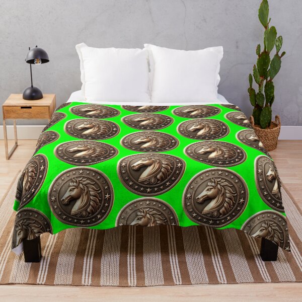 Item preview, HORSE SHIELD - #00FF00 designed and sold by Marlon Oseguera.