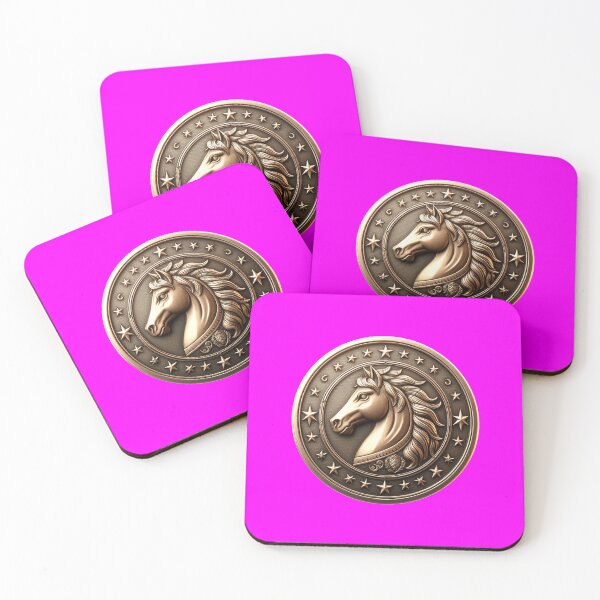 Item preview, HORSE SHIELD - #FF00FF designed and sold by Marlon Oseguera.