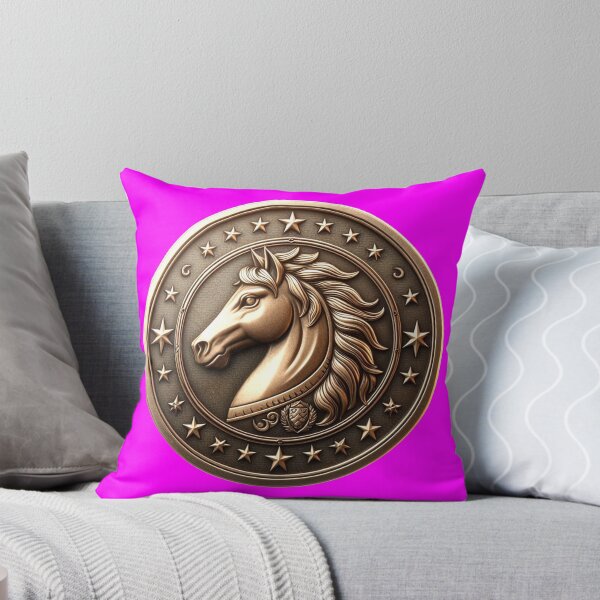 Item preview, HORSE SHIELD - #FF00FF designed and sold by Marlon Oseguera.
