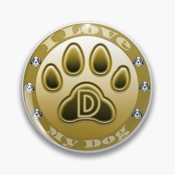 Item preview, Love Dog "D" designed and sold by RAA-Logo-Image.