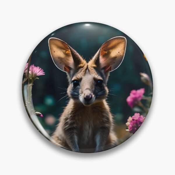 Item preview, Cute Happy Wallaby Kangaroo designed and sold by TheArtOfPat.