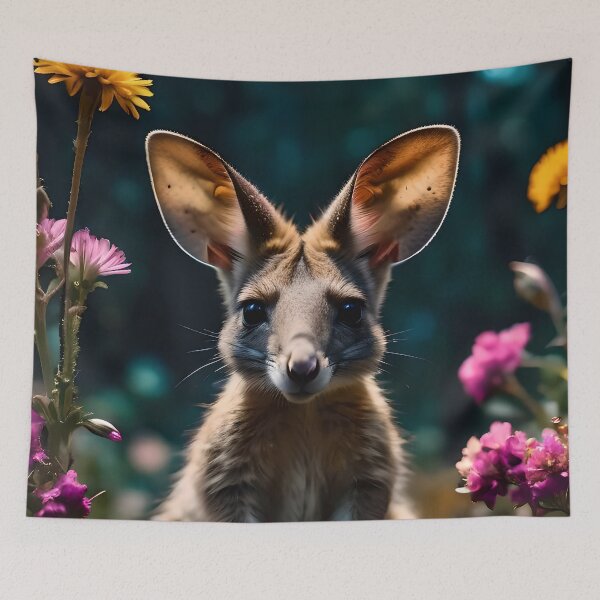Item preview, Cute Happy Wallaby Kangaroo designed and sold by TheArtOfPat.