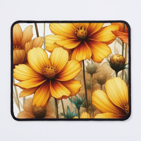 Item preview, Vibrant Yellow Cosmos Flowers: Add a Splash of Sunshine to Your Space designed and sold by asbno19.