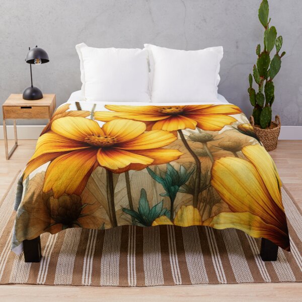 Item preview, Vibrant Yellow Cosmos Flowers: Add a Splash of Sunshine to Your Space designed and sold by asbno19.