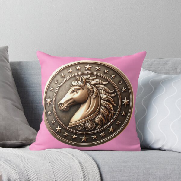 Item preview, HORSE SHIELD - #FF99CC designed and sold by Marlon Oseguera.