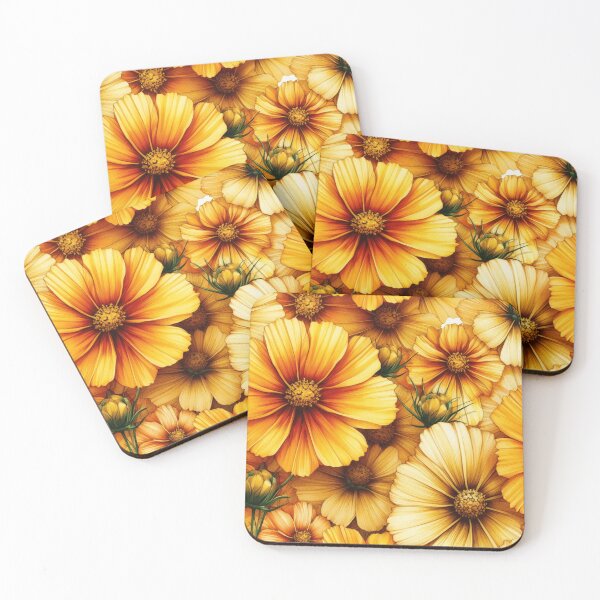 Item preview, Vibrant Yellow Cosmos Flowers: Add a Splash of Sunshine to Your Space designed and sold by asbno19.