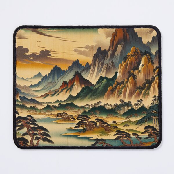 Item preview, Japanese Shinto Mountain Forest Landscape Art designed and sold by HippieFarms11.