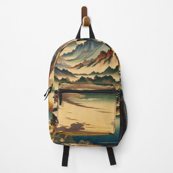 Item preview, Japanese Shinto Mountain Forest Landscape Art designed and sold by HippieFarms11.