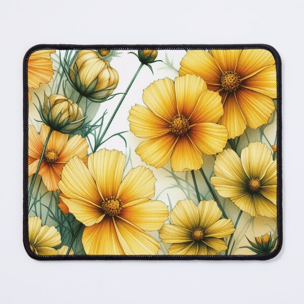 Item preview, Vibrant Yellow Cosmos Flowers: Add a Splash of Sunshine to Your Space designed and sold by asbno19.
