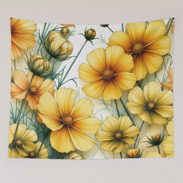 Item preview, Vibrant Yellow Cosmos Flowers: Add a Splash of Sunshine to Your Space designed and sold by asbno19.