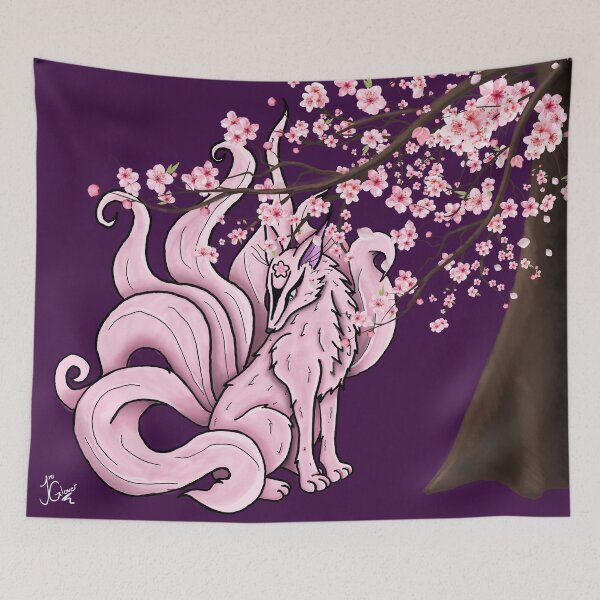 Item preview, Cherry blossom 7tail fox designed and sold by JimiGlover.