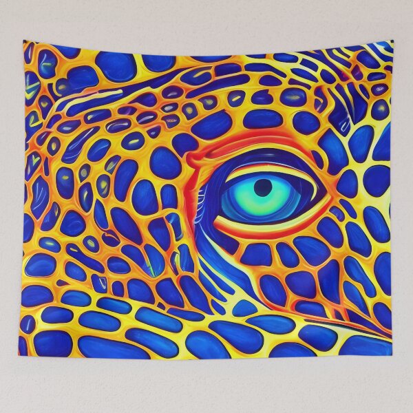 Item preview, Abstract Leopard blue eye  designed and sold by christineiris.