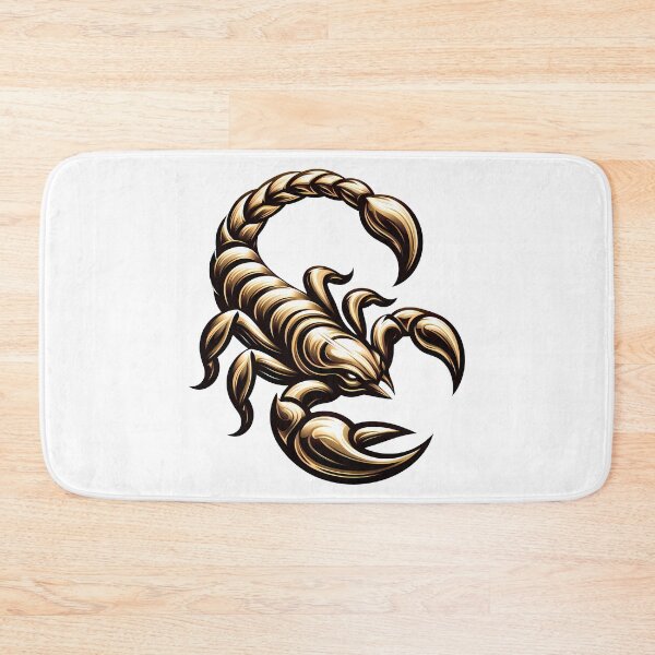 Item preview, Scorpion illustration in bright golden yellow shine designed and sold by AD-Digital-Art.