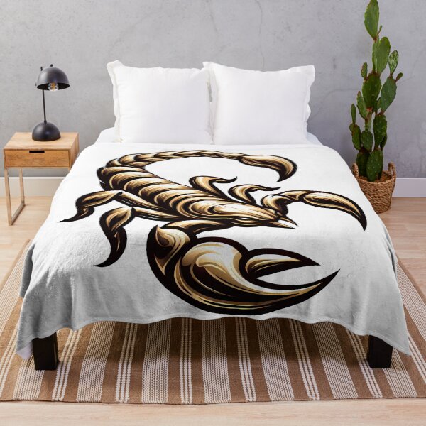 Item preview, Scorpion illustration in bright golden yellow shine designed and sold by AD-Digital-Art.