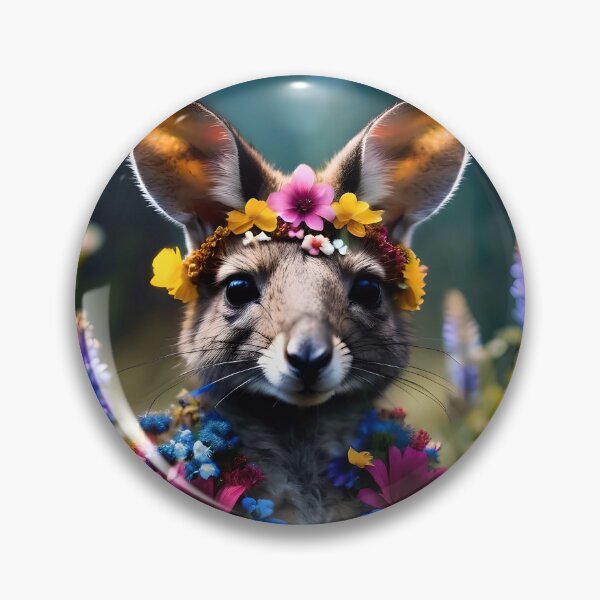 Item preview, Cute Happy Wallaby Kangaroo designed and sold by TheArtOfPat.