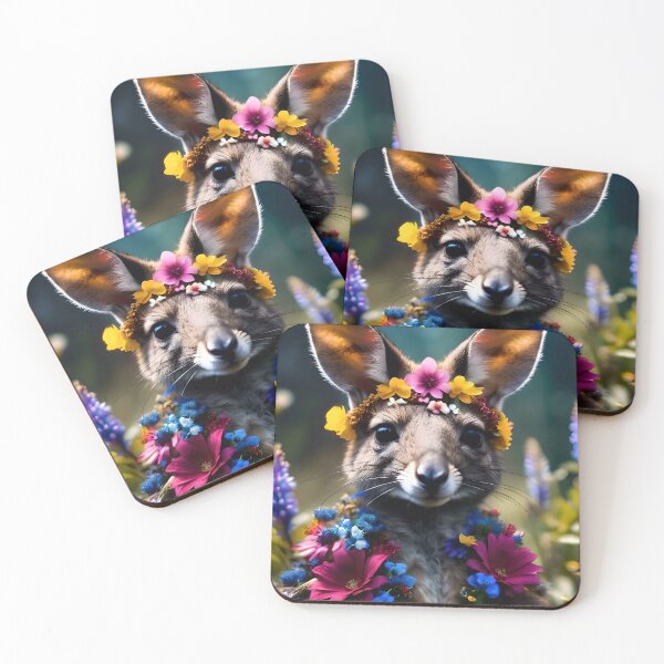 Item preview, Cute Happy Wallaby Kangaroo designed and sold by TheArtOfPat.