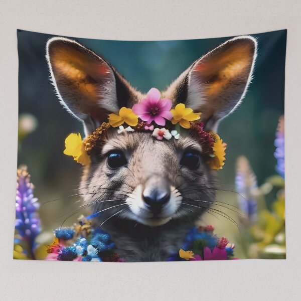 Item preview, Cute Happy Wallaby Kangaroo designed and sold by TheArtOfPat.