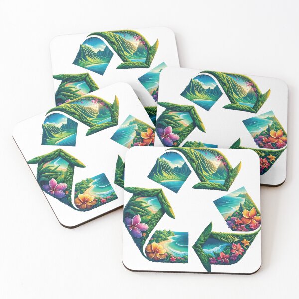 Item preview, Tropical recycling Hawaii designed and sold by Akamai-Designs.