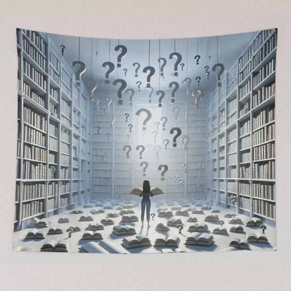 Item preview, Too Many Questions  designed and sold by PictureNZ.