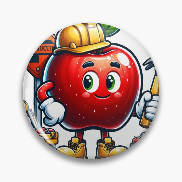 Item preview, Apple the construction worker designed and sold by FerdiEverywhere.