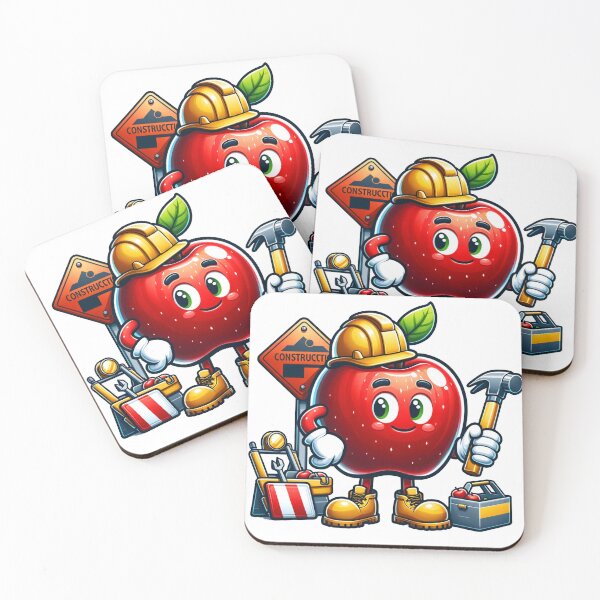 Item preview, Apple the construction worker designed and sold by FerdiEverywhere.