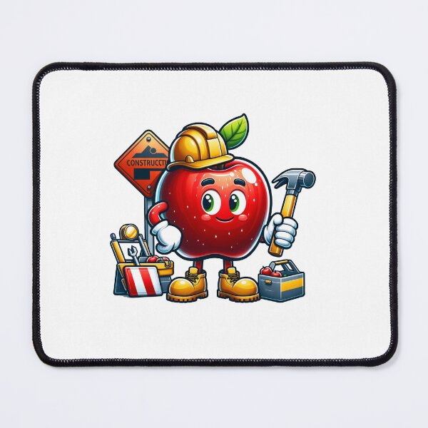 Item preview, Apple the construction worker designed and sold by FerdiEverywhere.