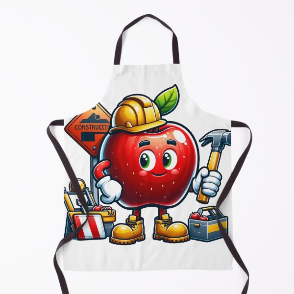Item preview, Apple the construction worker designed and sold by FerdiEverywhere.