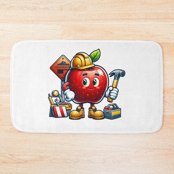 Item preview, Apple the construction worker designed and sold by FerdiEverywhere.