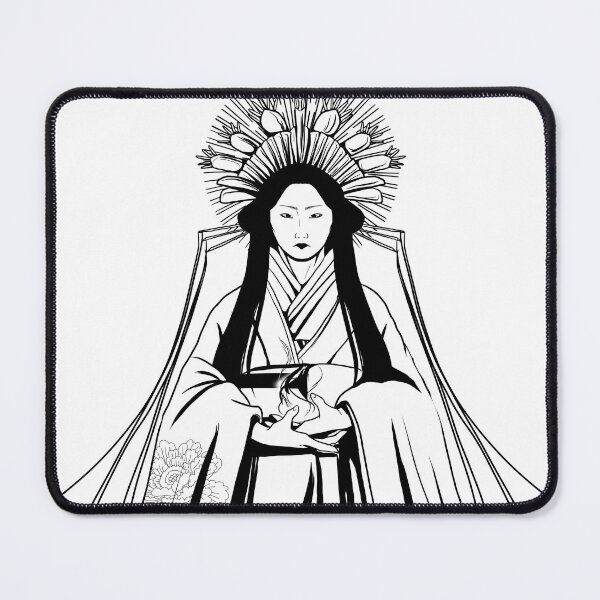 Item preview, Sun Goddess Amaterasu Black and white designed and sold by Leeh-designs.