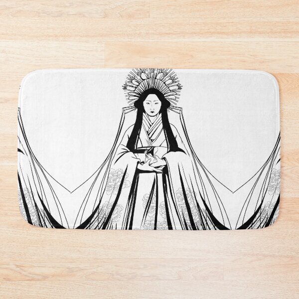 Item preview, Sun Goddess Amaterasu Black and white designed and sold by Leeh-designs.