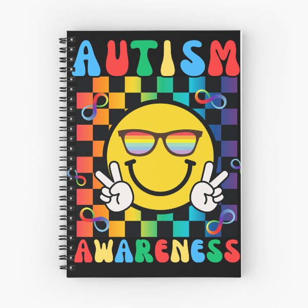 Item preview, Autism Awareness Happy Face Peace Sign Rainbow Infinity designed and sold by BeansHotTees.