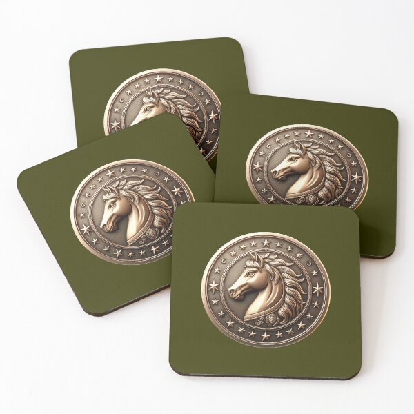Item preview, HORSE SHIELD - #333300 designed and sold by Marlon Oseguera.