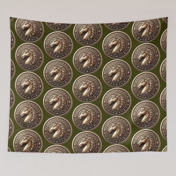 Item preview, HORSE SHIELD - #333300 designed and sold by Marlon Oseguera.