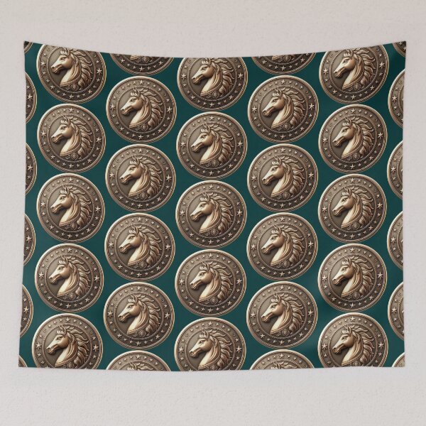 Item preview, HORSE SHIELD - #003333 designed and sold by Marlon Oseguera.