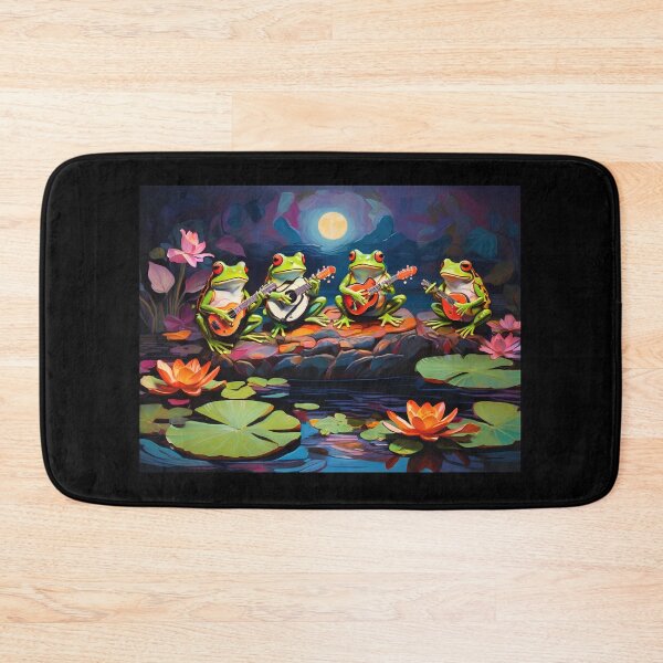 Item preview, Lily Pad Serenade - Frogs' Twilight Concert  designed and sold by RayFineArt.