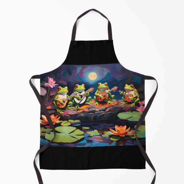 Item preview, Lily Pad Serenade - Frogs' Twilight Concert designed and sold by RayFineArt.