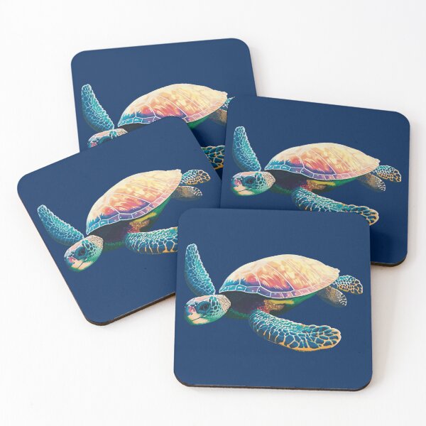Item preview, Colorful Sea Turtle designed and sold by Catherine Harrison.