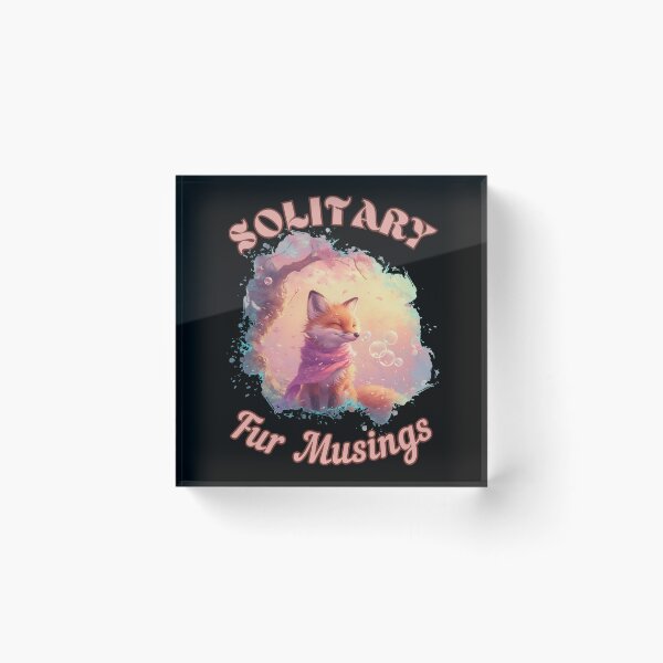 Item preview, Solitary Fur Musings. realistic fox designed and sold by FoxVibes.