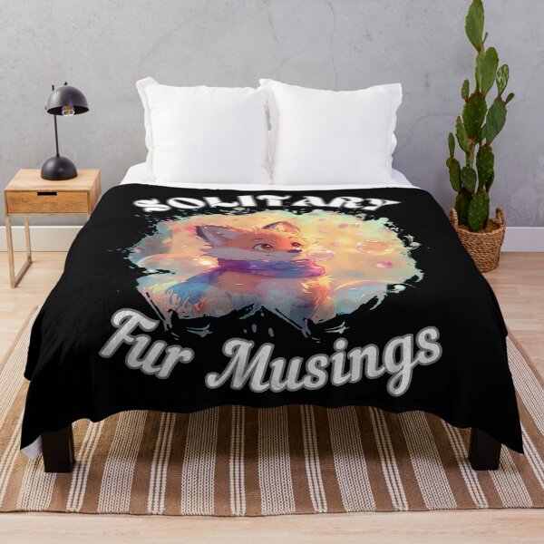 Item preview, Solitary Fur Musings. fox quote designed and sold by FoxVibes.