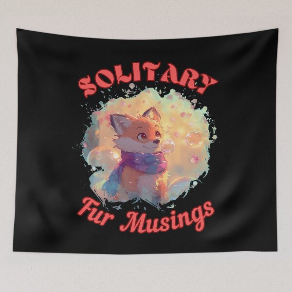 Item preview, Solitary Fur Musings. retro fox designed and sold by FoxVibes.