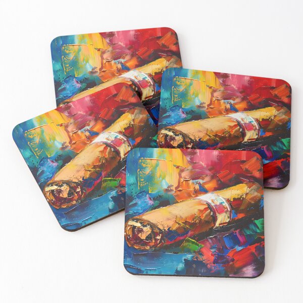 Item preview, Chromatic Abstraction- Unveiling the Daring Palette in the Cubist-Fauvist-Impressionist Dance of Cigar designed and sold by OlfactoART Studio.