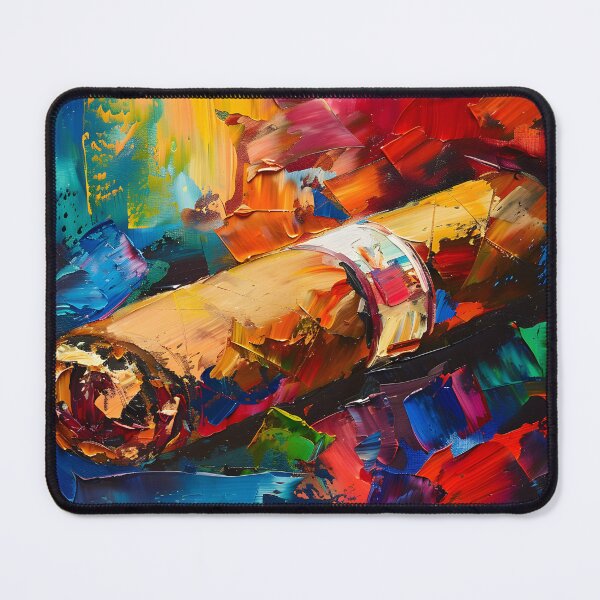 Item preview, Chromatic Abstraction- Unveiling the Daring Palette in the Cubist-Fauvist-Impressionist Dance of Cigar designed and sold by OlfactoART Studio.