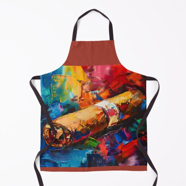 Item preview, Chromatic Abstraction- Unveiling the Daring Palette in the Cubist-Fauvist-Impressionist Dance of Cigar designed and sold by OlfactoART Studio.