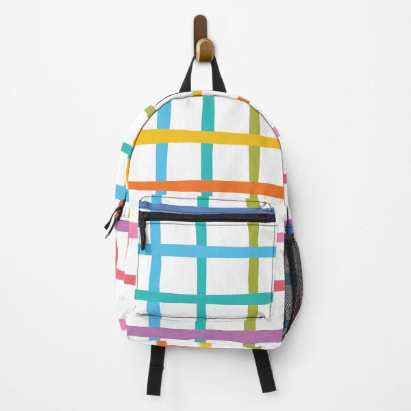 Item preview, ABP002-1 Checkered Lines in Rainbow Colors designed and sold by DuckyRubin.